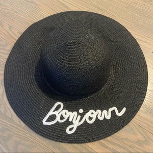 Nicole Marciano 100% Straw Bonjour Sun Hat - perfect for summer! One Size